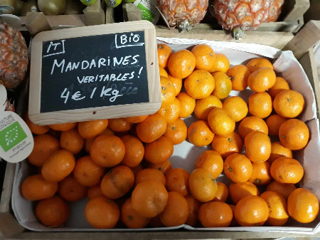 Mandarines véritables Bio 4euros/kg  (kg)
