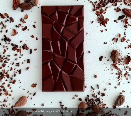 Chocolat Lait 58 % Ecocoa  (* 90gr)