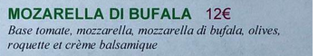 Pizza Mozarella Di Bufala  (pc)